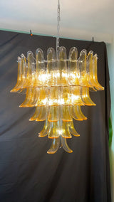vintage-amber-murano-glass-petals-chandelier-handcrafted-elegant-pendant-light-fixture