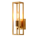 Vintage American Style Wall Sconce Retro Metal and Glass Indoor Wall Lamp for Bedroom and Living Room