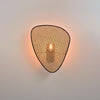 Vintage Bamboo Screen Cannage Wall Sconce Natural Wood Bracket Lighting Fixture