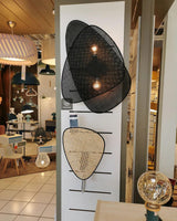 Vintage Bamboo Screen Cannage Wall Sconce Natural Wood Bracket Lighting Fixture