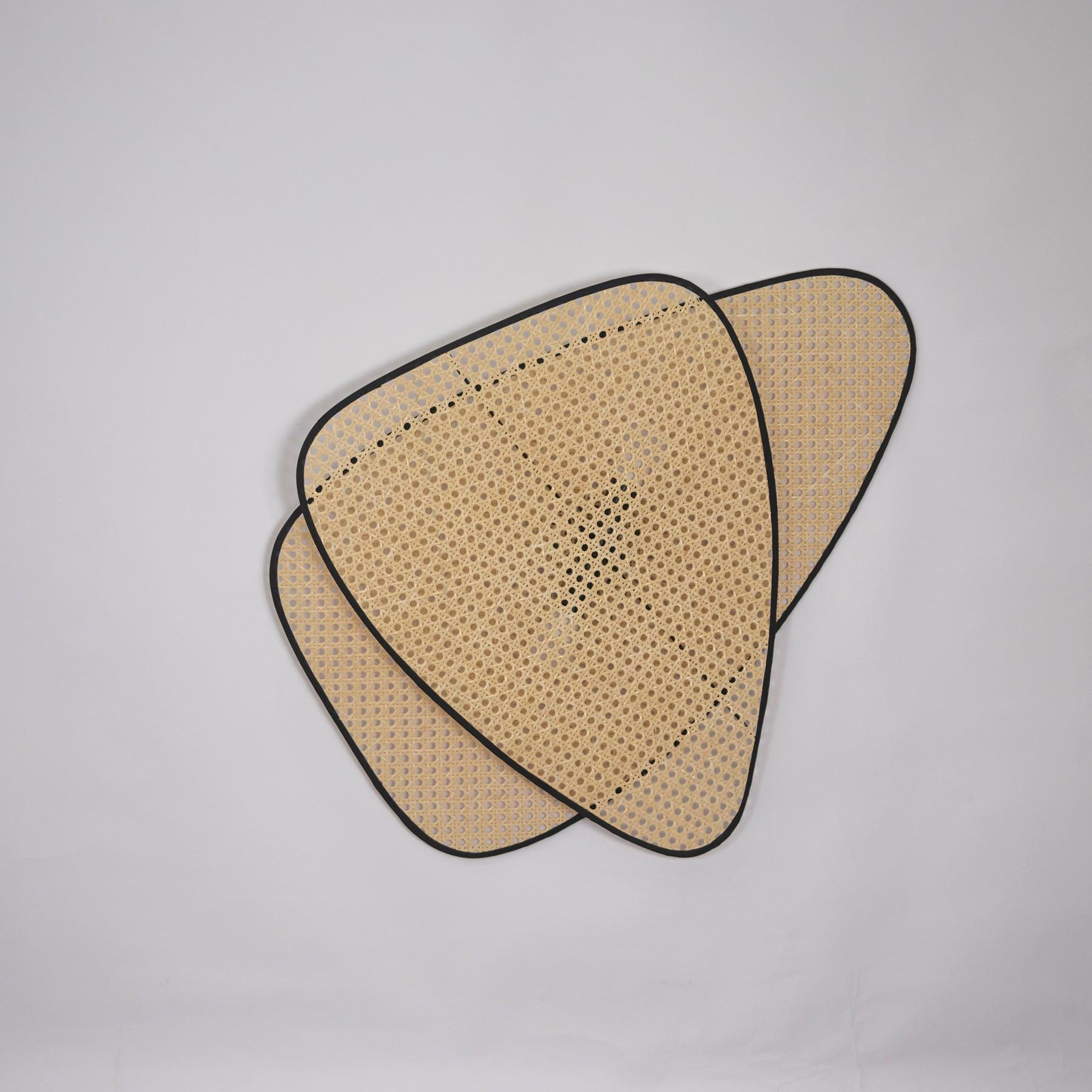 Vintage Bamboo Screen Cannage Wall Sconce Natural Wood Bracket Lighting Fixture