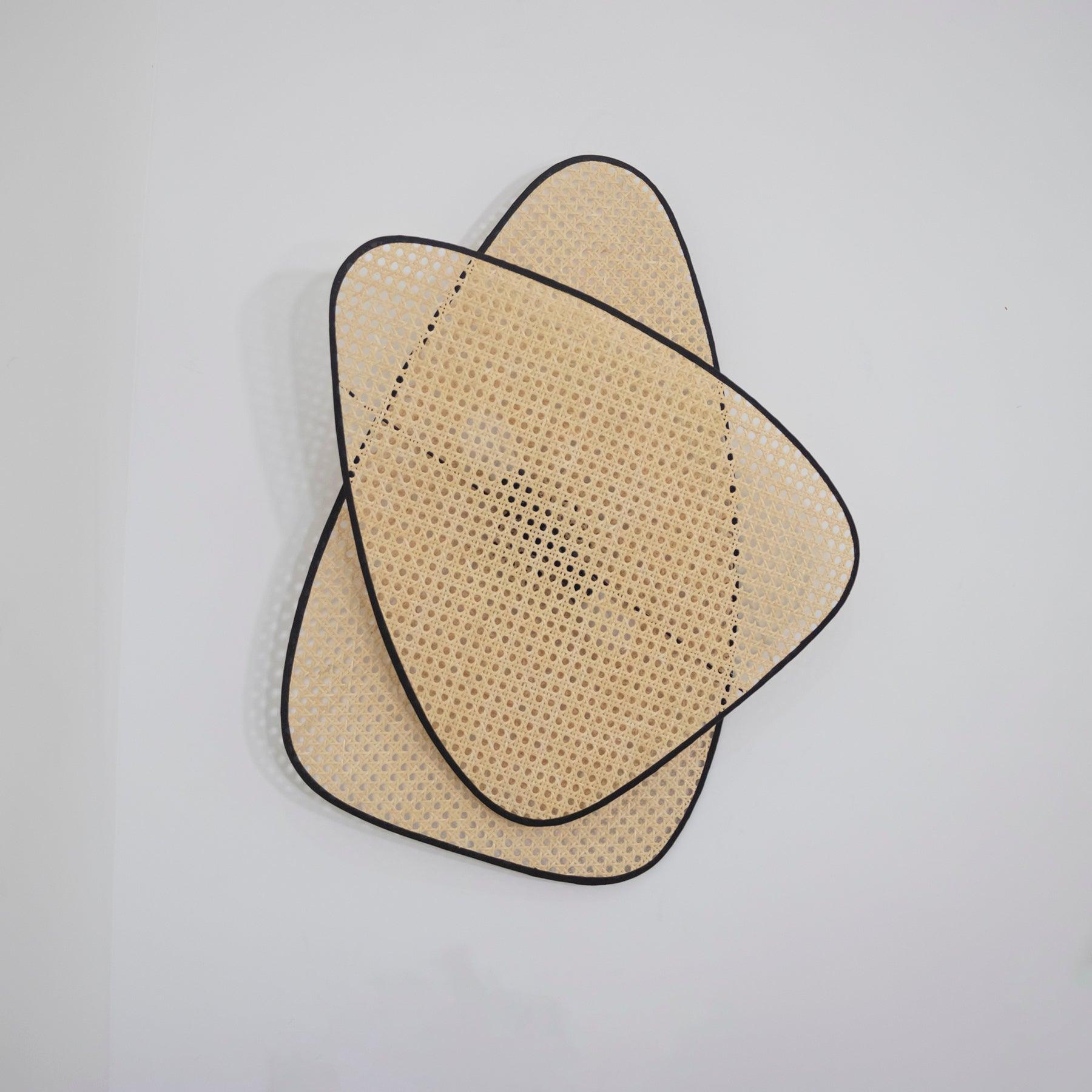 Vintage Bamboo Screen Cannage Wall Sconce Natural Wood Bracket Lighting Fixture