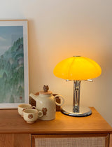 vintage-bauhaus-style-mushroom-desk-lamp-with-amber-glass-shade-for-living-room-and-bedroom