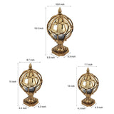 Vintage Black Aluminum Outdoor Pier Mount Post Light with Clear Glass Globe Lantern