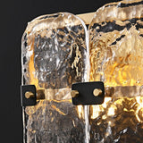Vintage Brass and Hand Blown Glass Wall Light Fixture Set of 2 Indoor Sconces