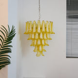 vintage-caramel-murano-glass-petals-chandelier-for-elegant-living-spaces