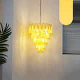 vintage-caramel-murano-glass-petals-chandelier-for-elegant-living-spaces