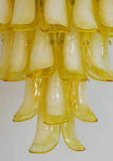vintage-caramel-murano-glass-petals-chandelier-for-elegant-living-spaces