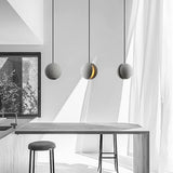 Vintage Ceramic LED Pendant Light Industrial Sphere Hanging Lamp for Kitchen and Dining Room
