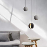 Vintage Ceramic LED Pendant Light Industrial Sphere Hanging Lamp for Kitchen and Dining Room