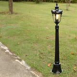 Vintage European Outdoor Garden Pathway Light Waterproof Die Cast Aluminum Lawn Lamp 33 Inch