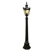 Vintage European Outdoor Garden Pathway Light Waterproof Die Cast Aluminum Lawn Lamp 33 Inch