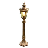 Vintage European Outdoor Garden Pathway Light Waterproof Die Cast Aluminum Lawn Lamp 33 Inch