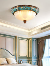 vintage-floral-blue-resin-recessed-ceiling-fixture-with-white-glass-globe-shade