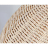 Vintage Handwoven Rattan Pendant Light Rustic Bohemian Woven Ceiling Hanging Lamp