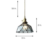 Vintage Industrial Lantern Glass Pendant Light for Kitchen Island and Dining Room Ceiling Hanging Lamp