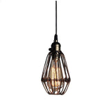 Vintage Industrial Metal Lantern Pendant Light Nordic LED Ceiling Hanging Lamp