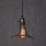 Vintage Industrial Metal Lantern Pendant Light Nordic LED Ceiling Hanging Lamp