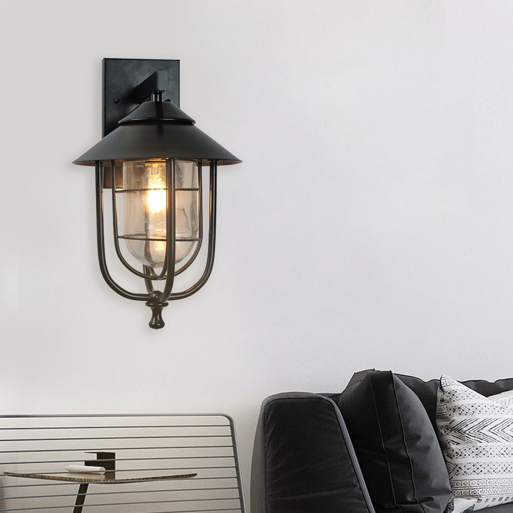 Vintage Industrial Outdoor Wall Light Waterproof Exterior Sconce for Porch and Patio