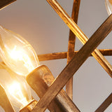 Vintage Industrial Spherical Iron Cage LED Chandelier Modern Globe Pendant Light for Dining Room