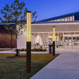 Vintage IP54 Waterproof Outdoor Pole Light Stainless Steel Garden Lamp Post for Villas
