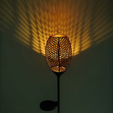 Vintage Iron Solar Outdoor Post Lights Waterproof LED Garden Pathway Lamp for Patio and Yard