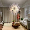 Vintage LED Shrub Branch Inspired Chandelier 24 Inch Retro Metal Pendant Light