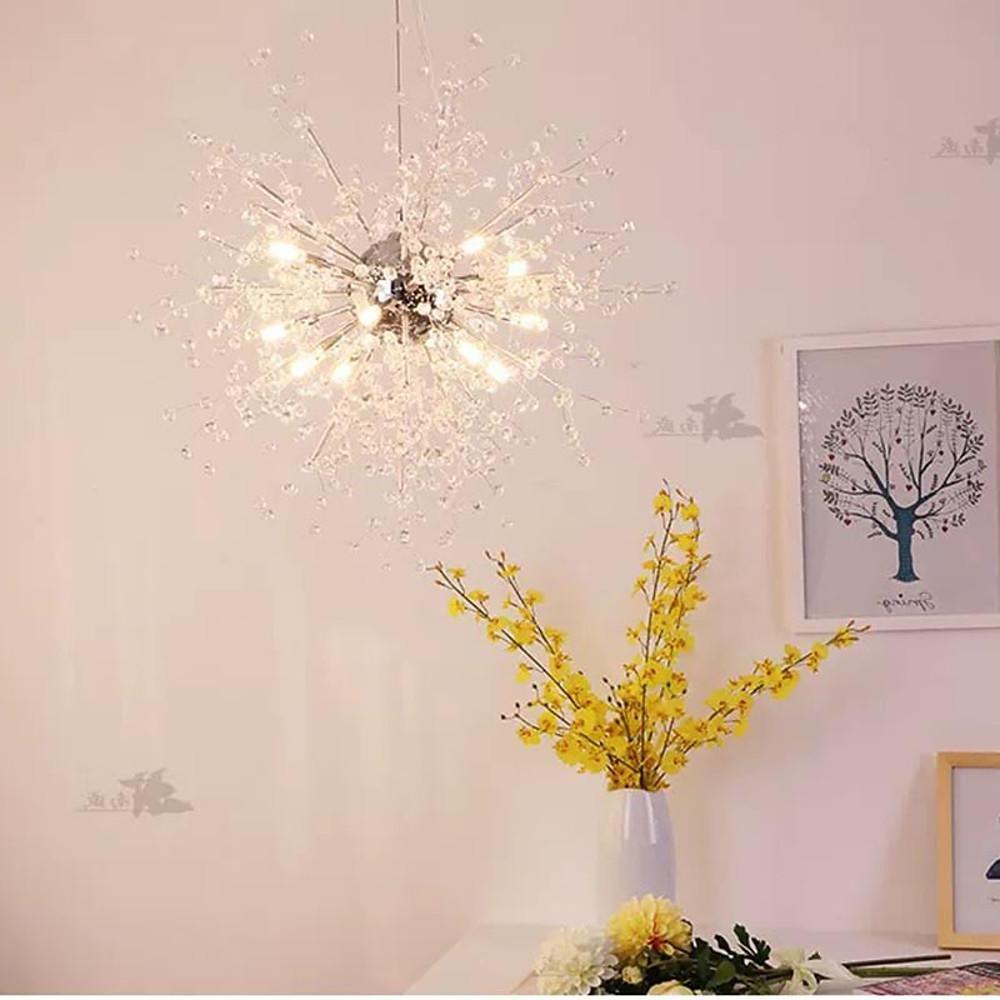 Vintage LED Shrub Branch Inspired Chandelier 24 Inch Retro Metal Pendant Light