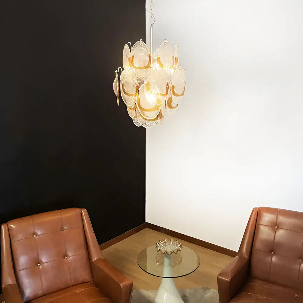 vintage-murano-amber-glass-chandelier-mid-century-modern-pendant-light-for-dining-room-and-foyer