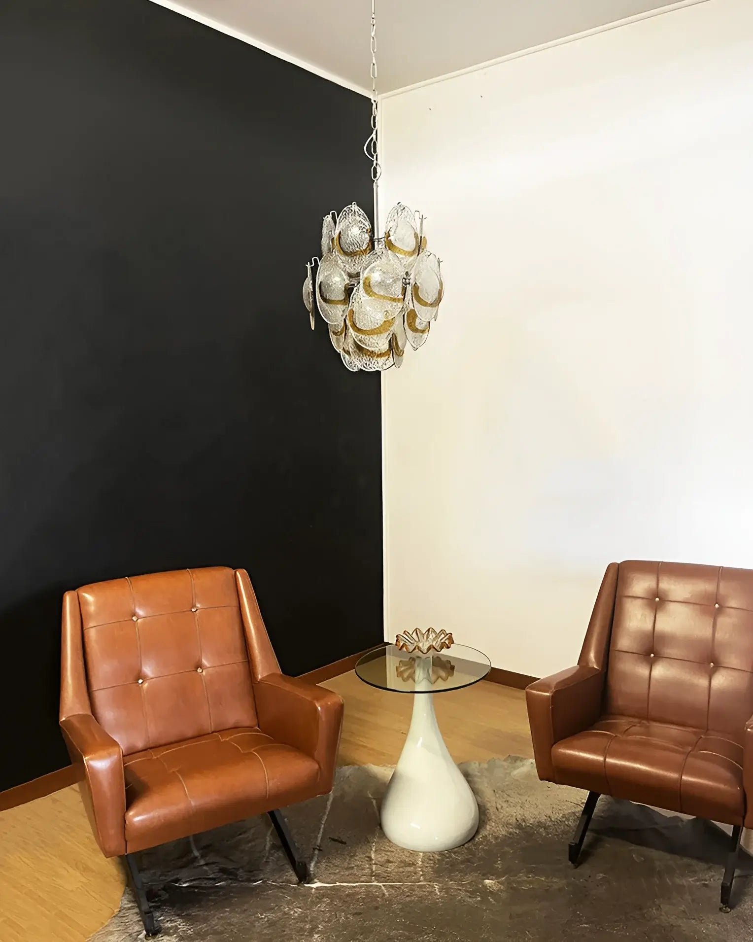 vintage-murano-amber-glass-chandelier-mid-century-modern-pendant-light-for-dining-room-and-foyer