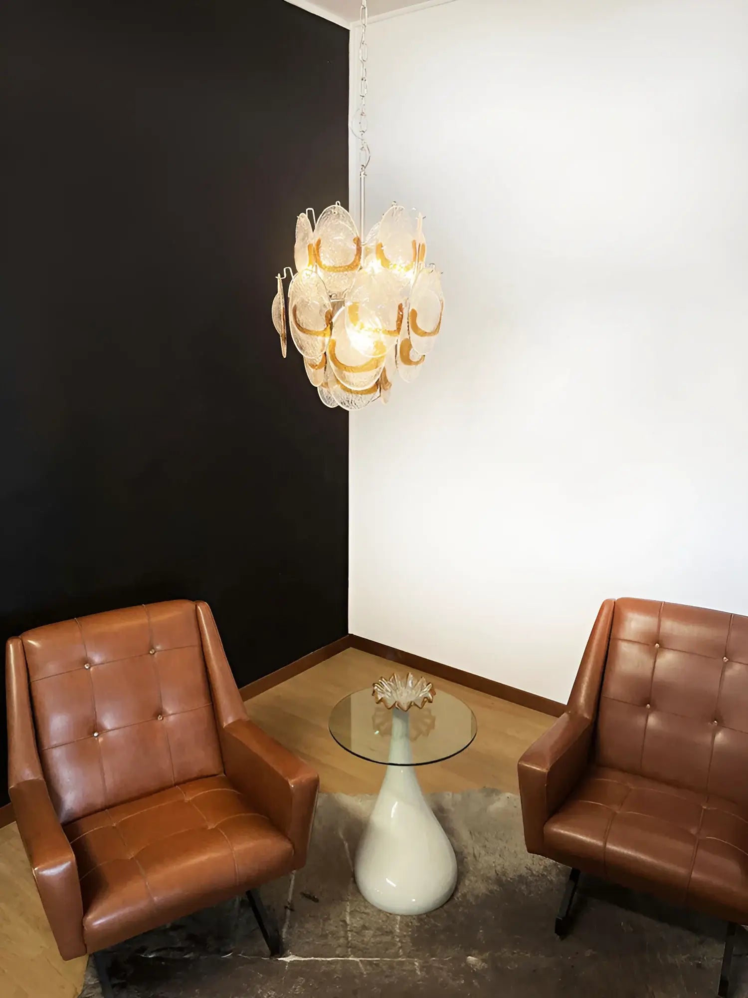 vintage-murano-amber-glass-chandelier-mid-century-modern-pendant-light-for-dining-room-and-foyer