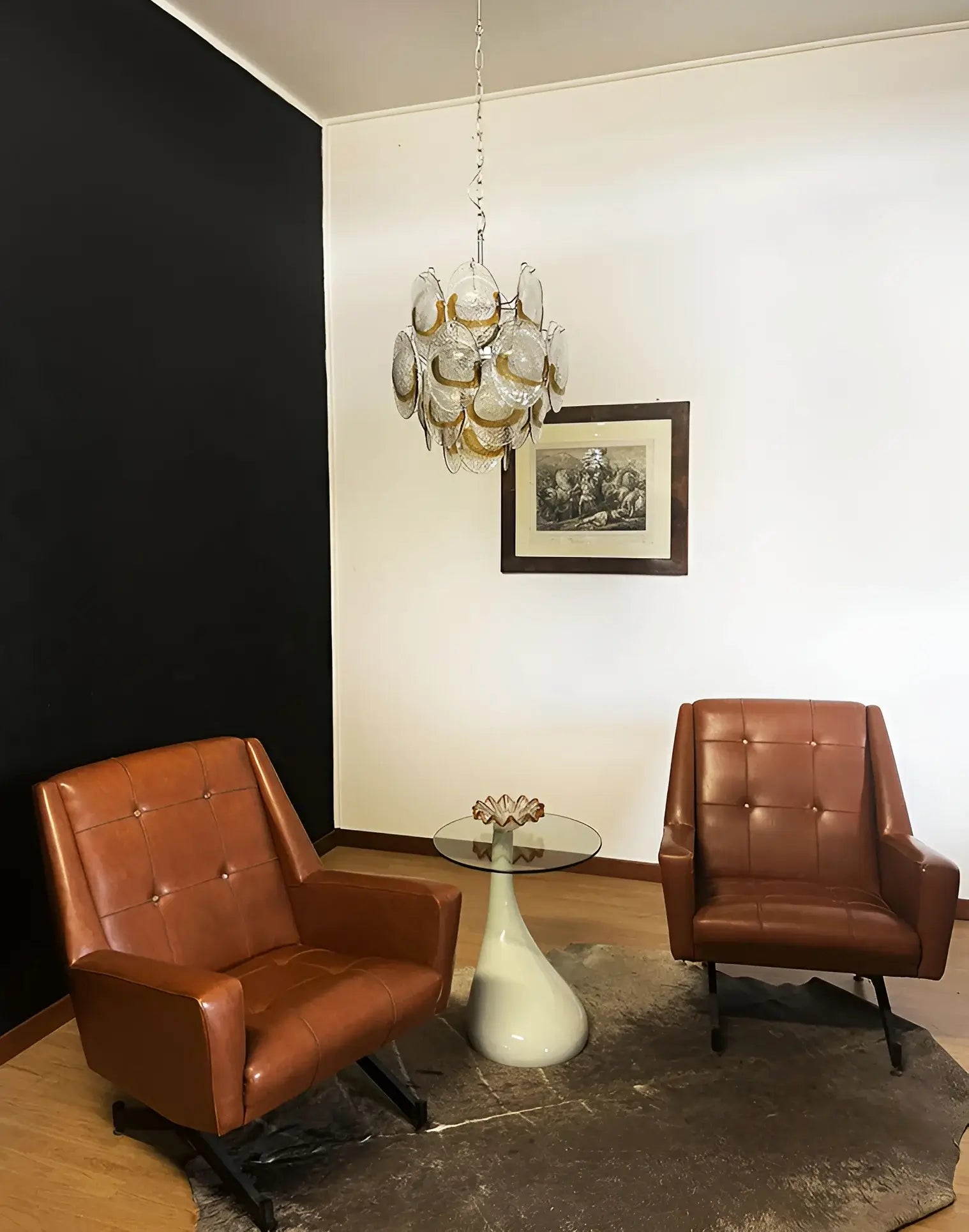 vintage-murano-amber-glass-chandelier-mid-century-modern-pendant-light-for-dining-room-and-foyer