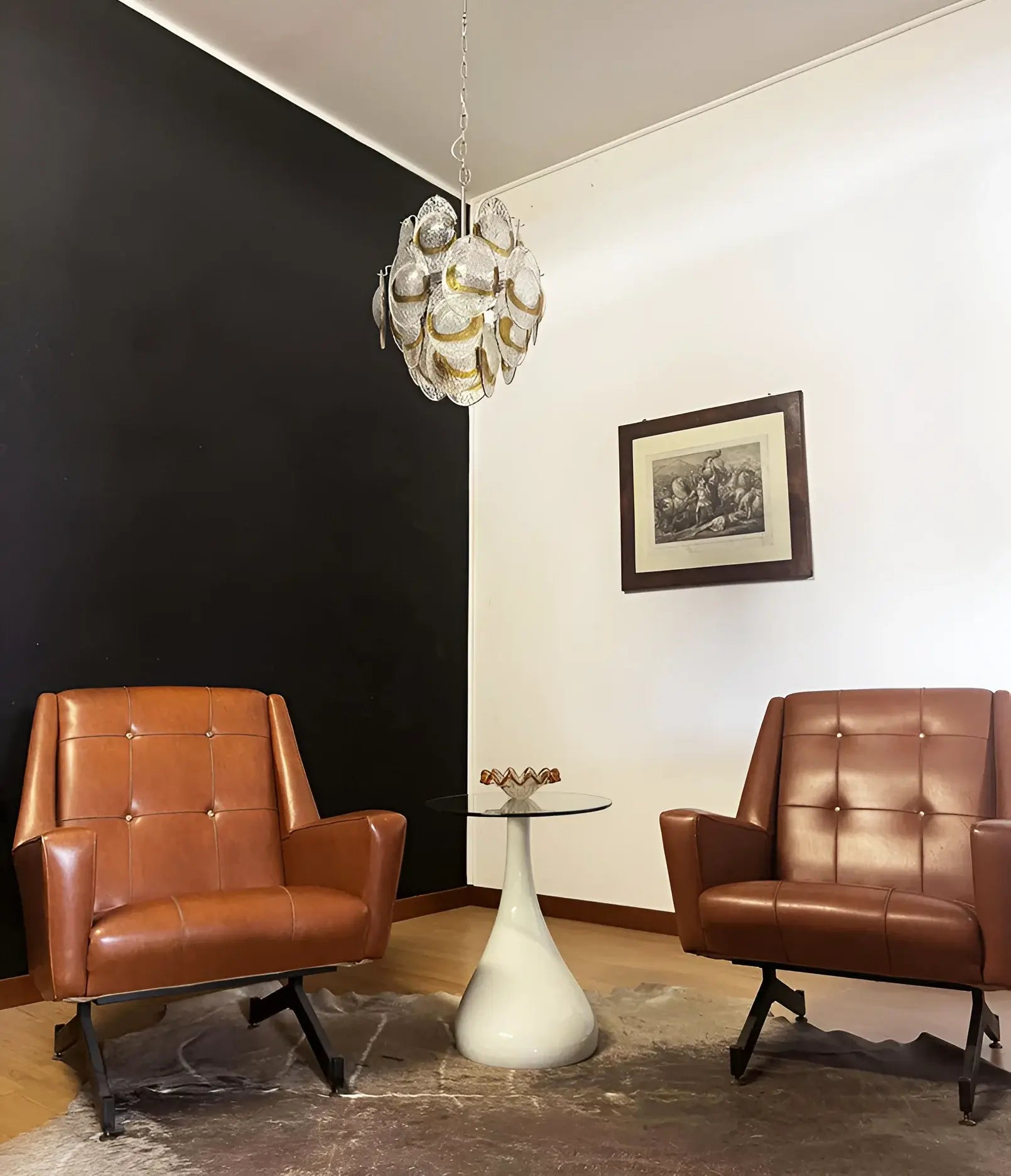 vintage-murano-amber-glass-chandelier-mid-century-modern-pendant-light-for-dining-room-and-foyer