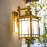 Vintage Outdoor Solar Powered LED Wall Lamp with Remote Waterproof Exterior Wall Sconce