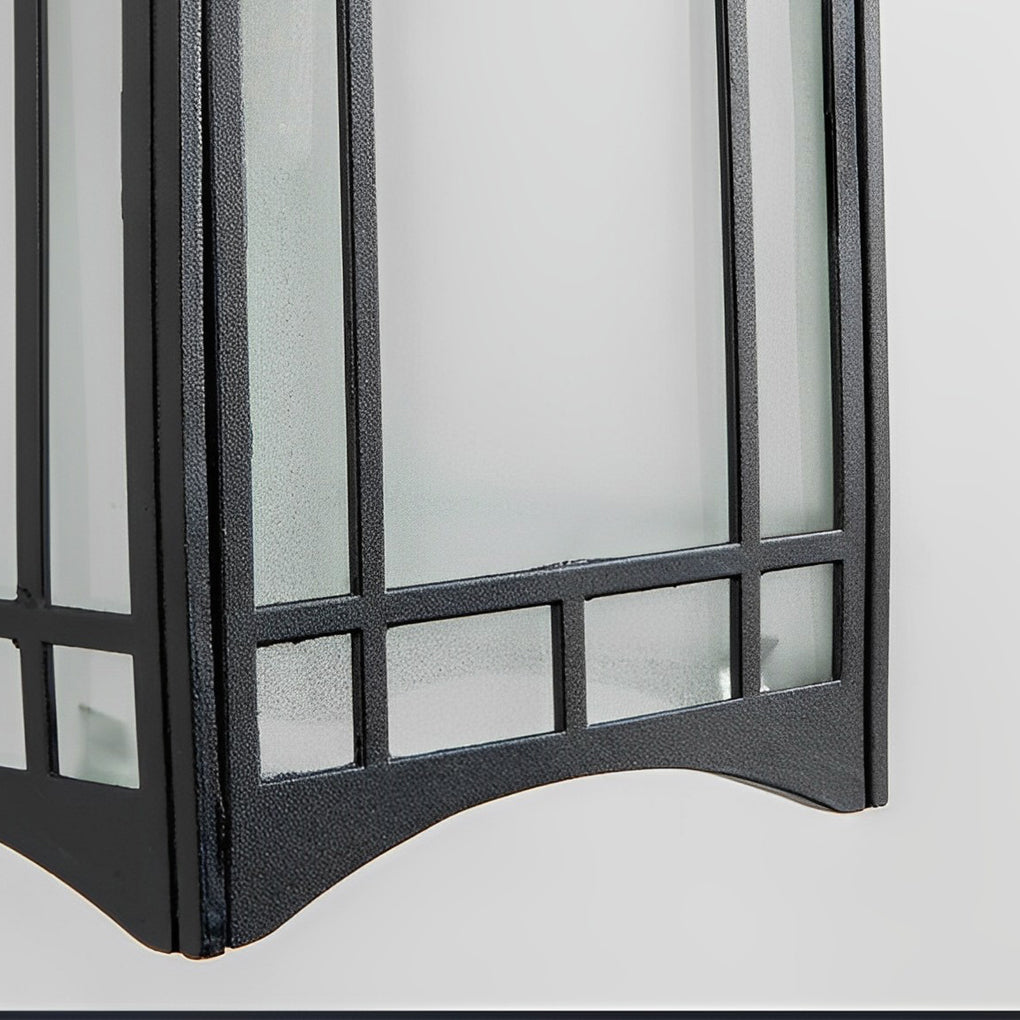 Vintage Outdoor Solar Powered LED Wall Lamp with Remote Waterproof Exterior Wall Sconce