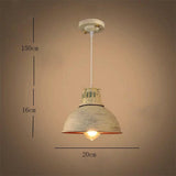 Vintage Semi Spherical Metal LED Pendant Light for Kitchen Island and Dining Room Adjustable Hanging Lamp