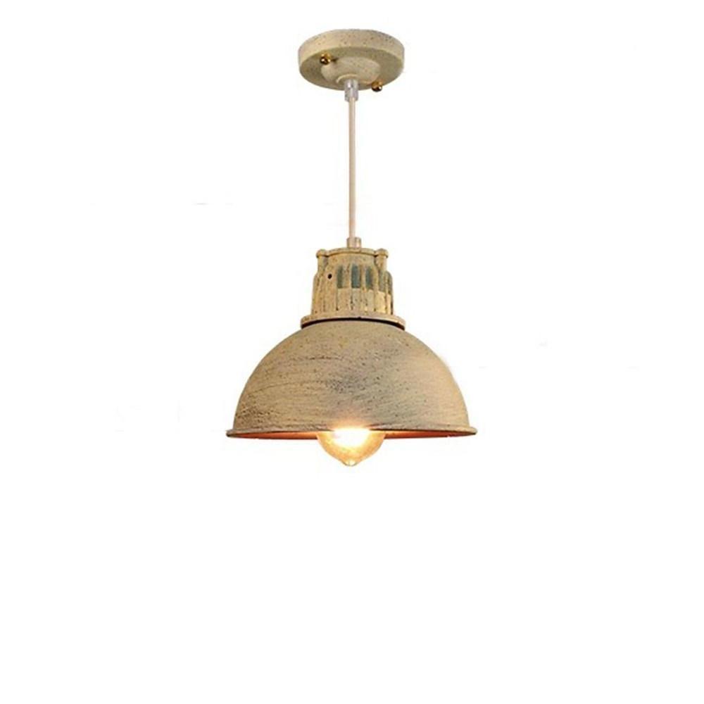 Vintage Semi Spherical Metal LED Pendant Light for Kitchen Island and Dining Room Adjustable Hanging Lamp