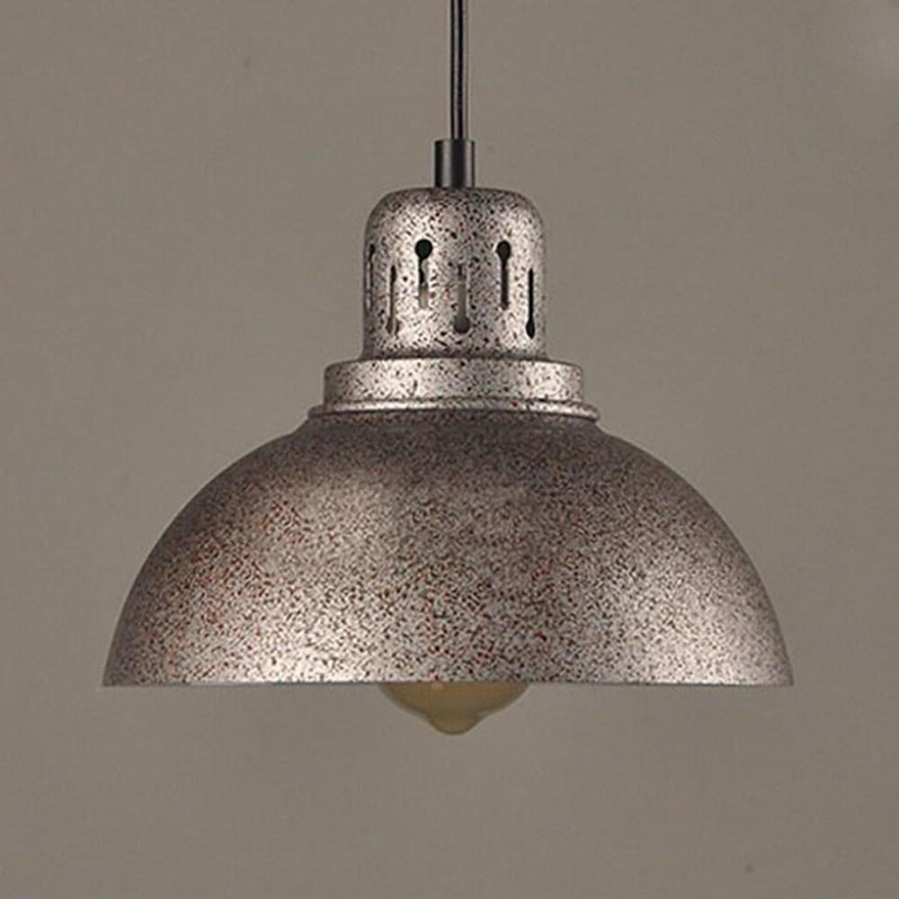 Vintage Semi Spherical Metal LED Pendant Light for Kitchen Island and Dining Room Adjustable Hanging Lamp