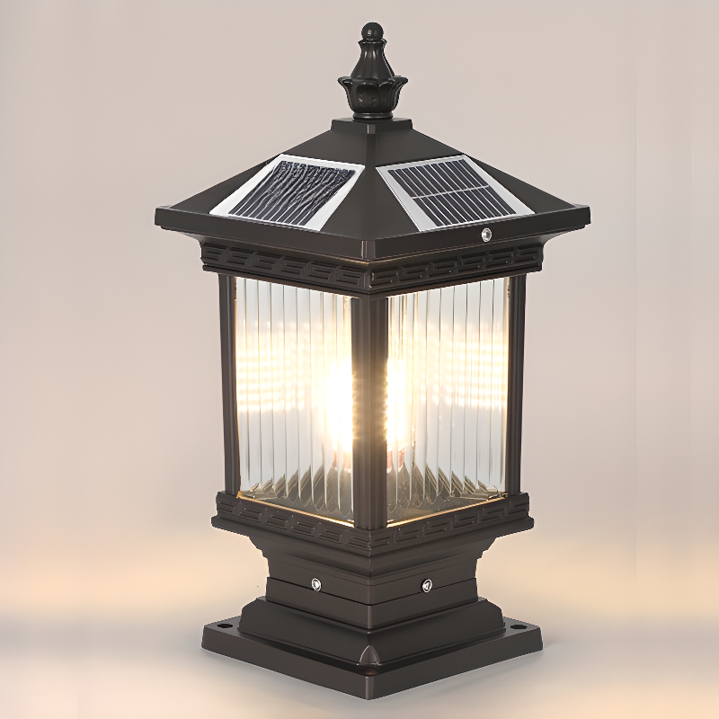 Vintage Solar Landscape Lantern Outdoor LED Garden Path Light for Patios and Walkways
