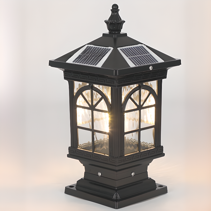 Vintage Solar Landscape Lantern Outdoor LED Garden Path Light for Patios and Walkways