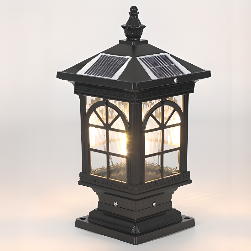 Vintage Solar Landscape Lantern Outdoor LED Garden Path Light for Patios and Walkways
