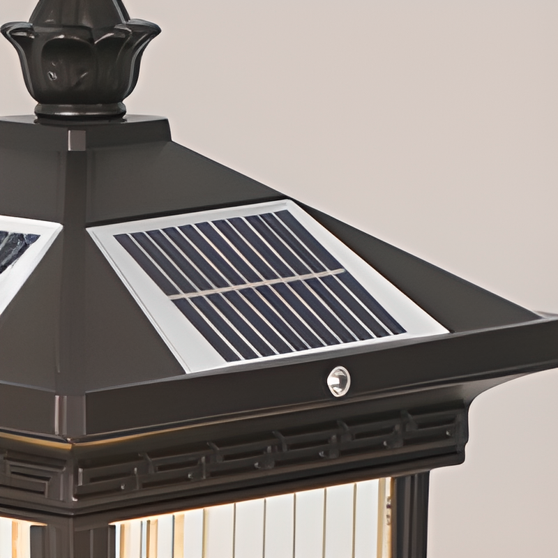 Vintage Solar Landscape Lantern Outdoor LED Garden Path Light for Patios and Walkways