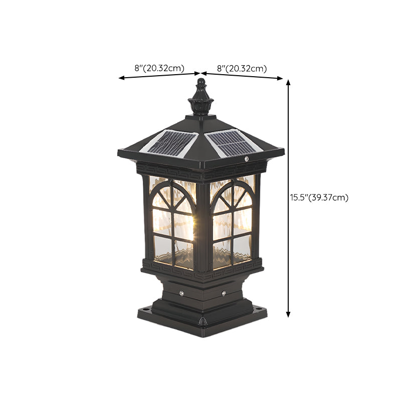 Vintage Solar Landscape Lantern Outdoor LED Garden Path Light for Patios and Walkways