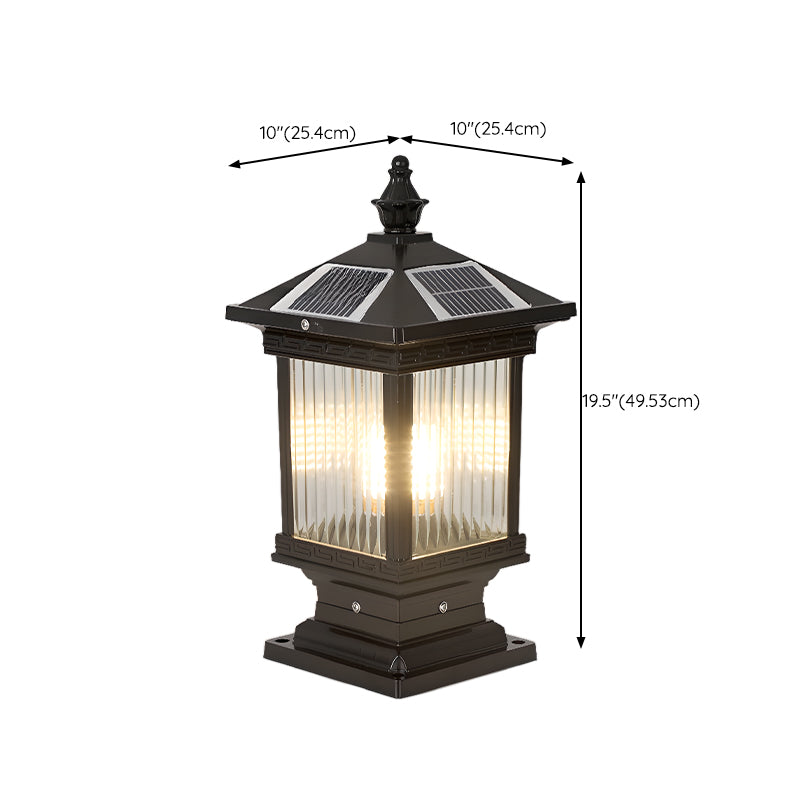 Vintage Solar Landscape Lantern Outdoor LED Garden Path Light for Patios and Walkways