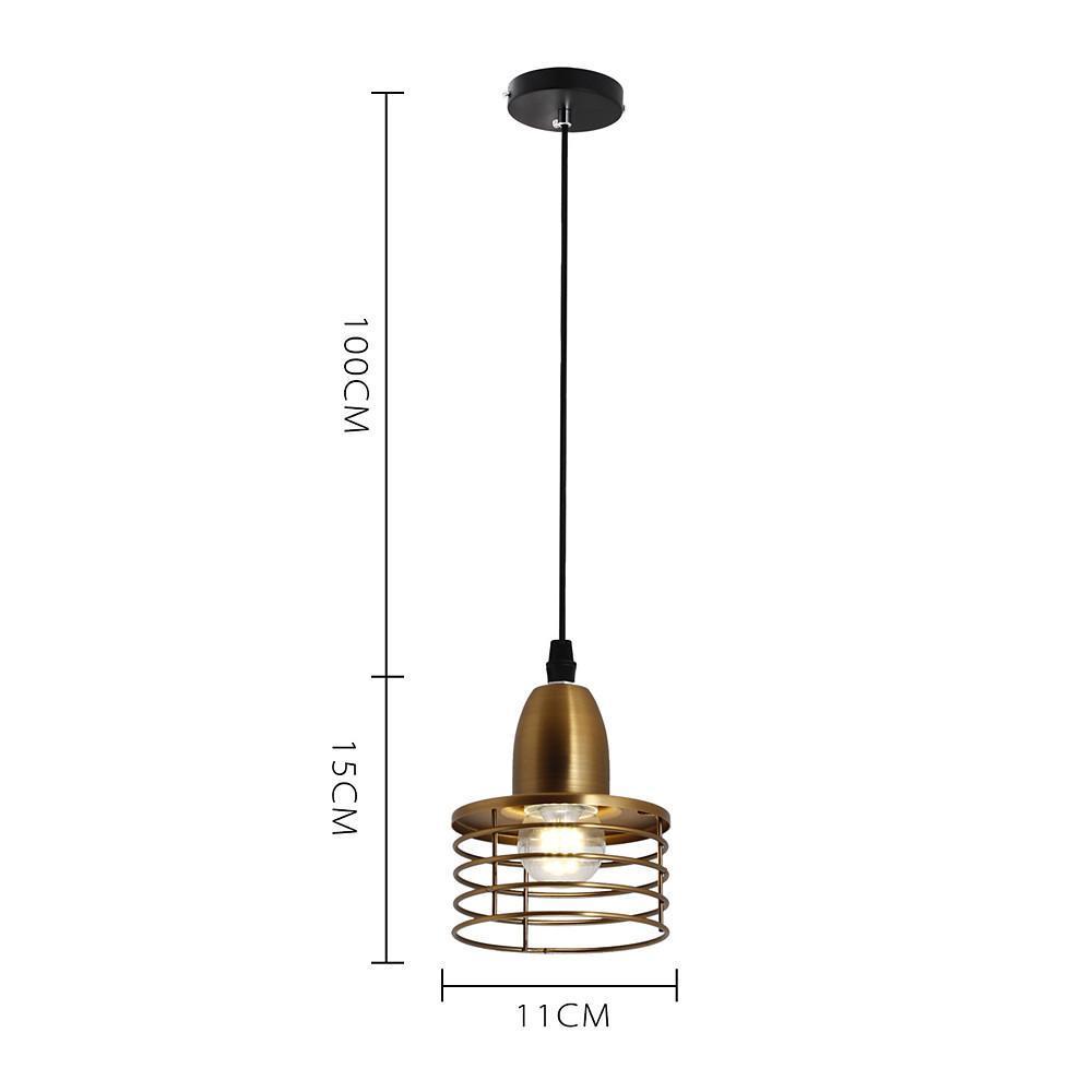 Vintage Spring Lampshade Kitchen Island Pendant Lighting Rustic Hardware Fixture