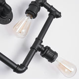 Vintage Steampunk Iron Water Pipe Wall Lamp Industrial Retro Sconce Fixture