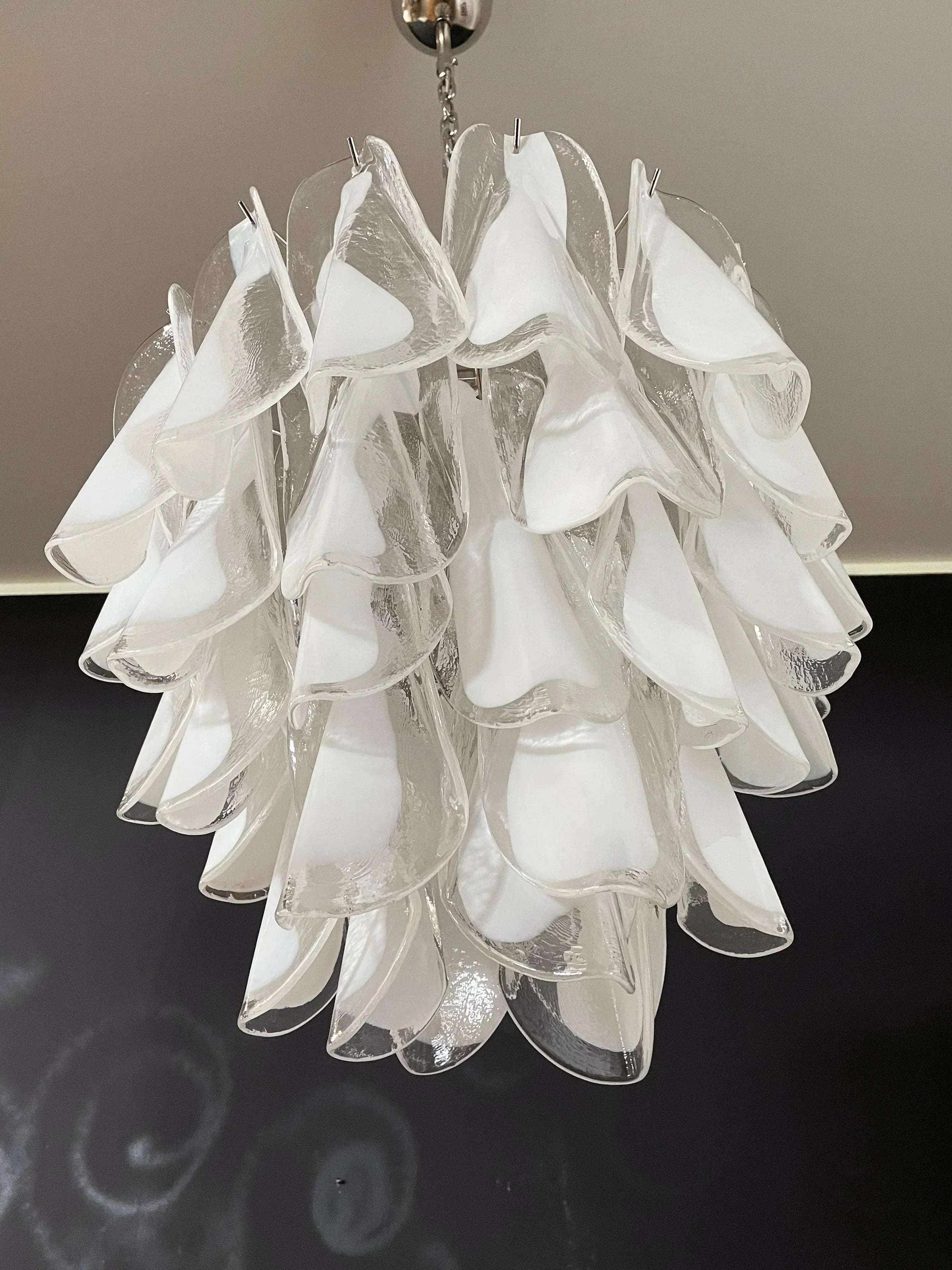 vintage-style-murano-rondini-glass-chandelier-with-clear-handblown-elements