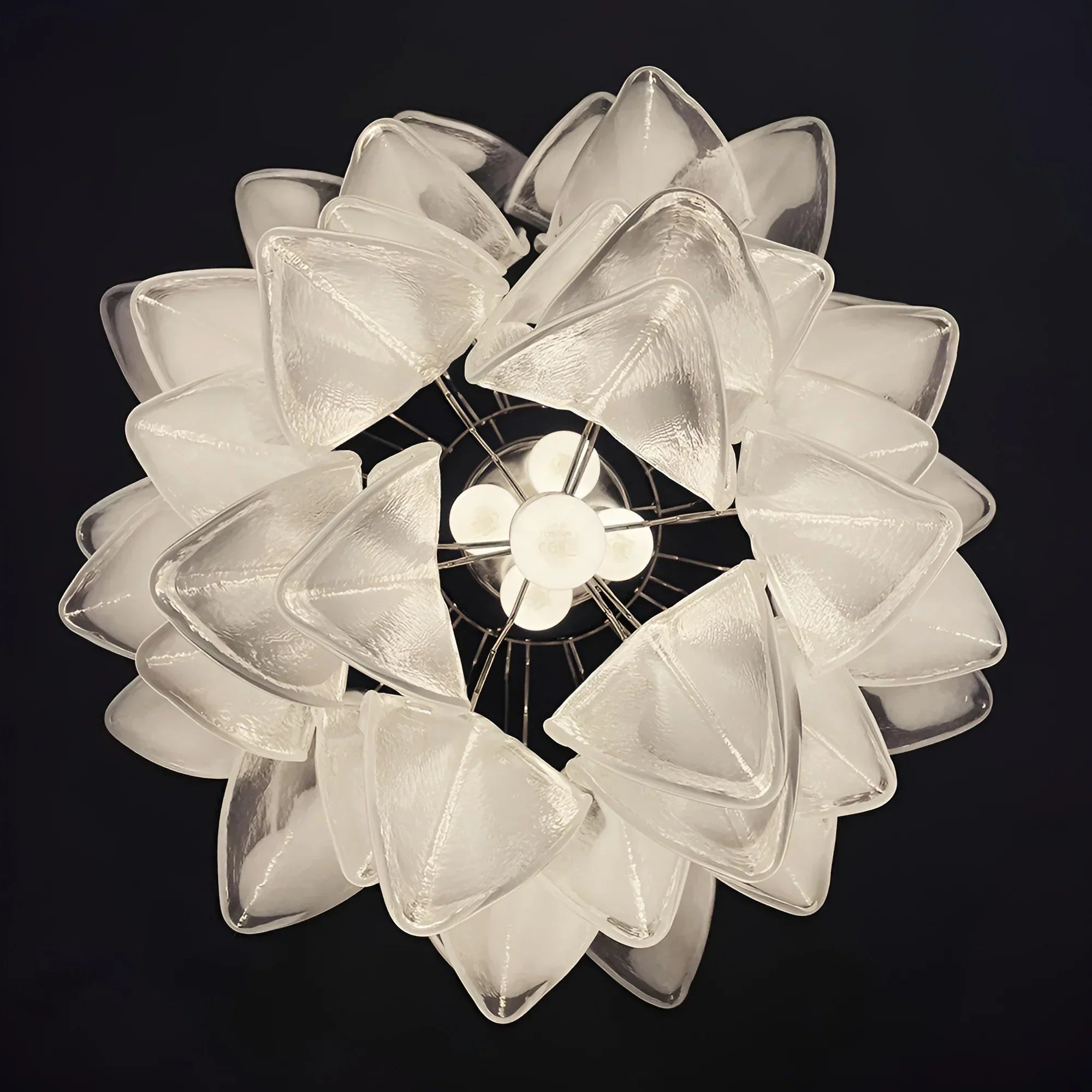 vintage-style-murano-rondini-glass-chandelier-with-clear-handblown-elements