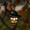Vintage Style Waterproof LED Camping Lantern USB Rechargeable Outdoor Hanging Light for Garden Yard
