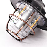 Vintage Style Waterproof LED Camping Lantern USB Rechargeable Outdoor Hanging Light for Garden Yard